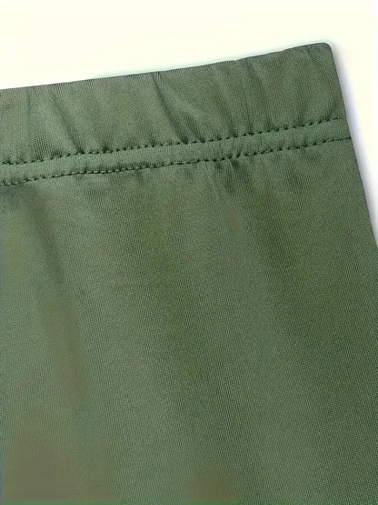 Three-Piece Outfit Tie Dye Top Solid Color Tank Top Elastic Waist Pants Set