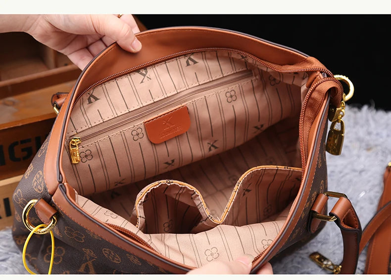 Light luxury brand women's bag fashionable, versatile and high-end handbag with large capacity