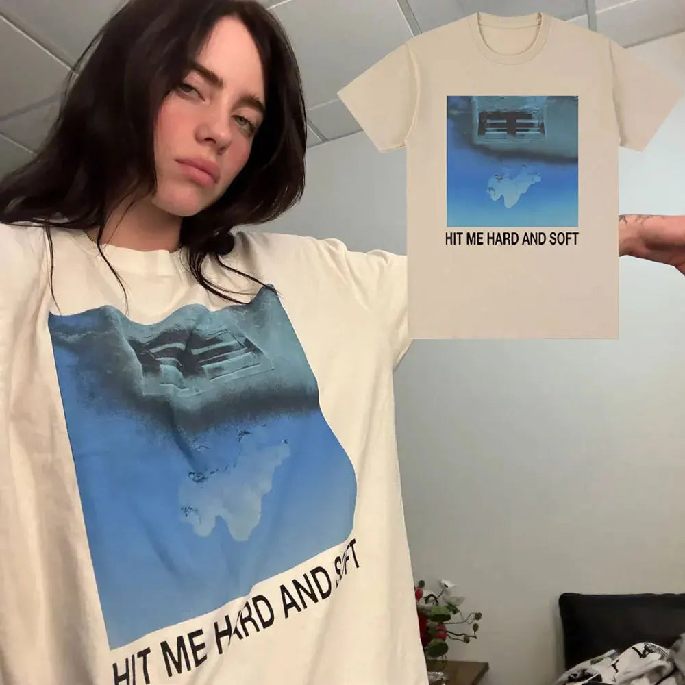 Hit Me Hard and Soft Tour 2024-2025 T Shirt Men Women Fashion Hip Hop T Shirts Cotton Loose Cozy Short Sleeve T-shirts Fans Gift