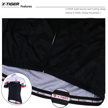 X-TIGER Summer Short Sleeve Pro Cycling Jersey Mountain Bicycle Clothing Racing Bike Jerseys