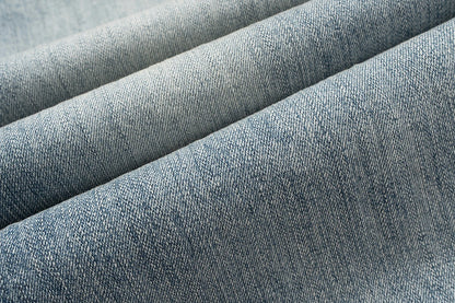 CUT-UP Double-layer Double Waist Patchwork Baggy Jeans for Men and Women Straight Casual Loose