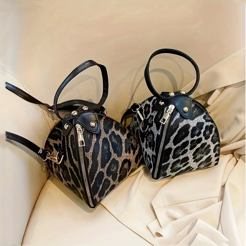 Print Triangle Handbag, Trendy Mini Crossbody Bag, Women's Clutch Purse For Party Prom Dating