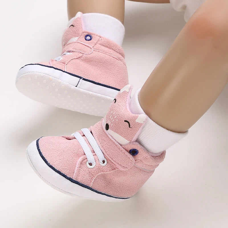 Casual And Fashionable Baby Cartoon Soft Soled Shoes 0-1 Year Old Walking Shoes