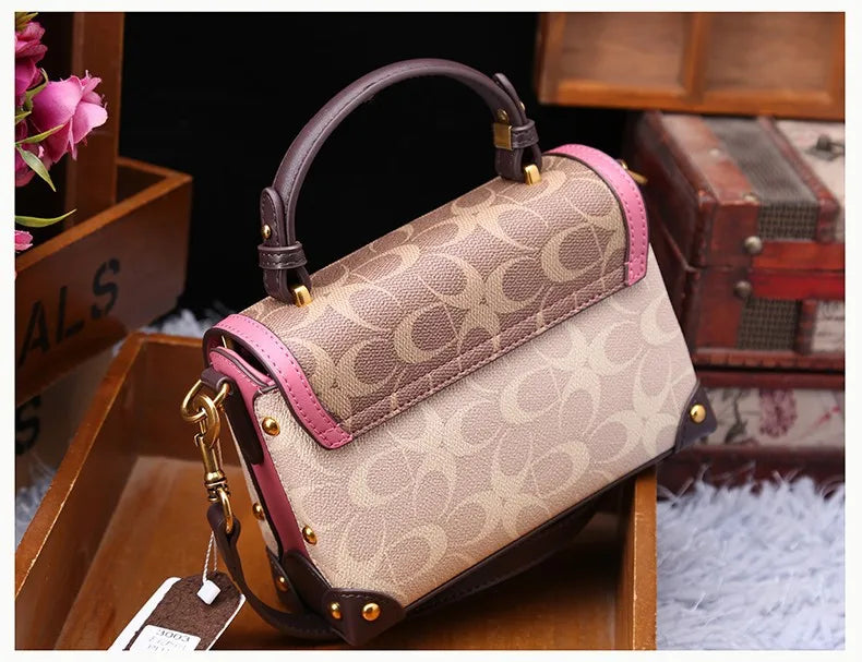 Women Bags Designer Luxury Crossbody Shoulder Purses Handbag Women Clutch Travel Tote Bag coffee black red coffee-black-red-