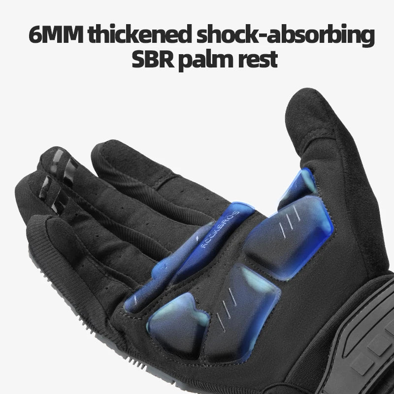 Cycling Gloves Tactical Gloves Thickened Pad Shockproof Breathable GEL Bike Motorcycle Winter Warmer Full Finger