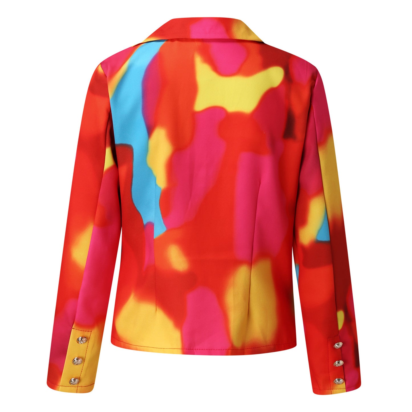 New In Outwears Printed Faux Wool Thin Coat Trench Jacket Ladies Long Overcoat Outwear Fashion Woman Blazer 2022 Abrigo Mujer