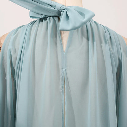 Chiffon Blouse Ladies Off shoulder Lantern Long Sleeve Design Top