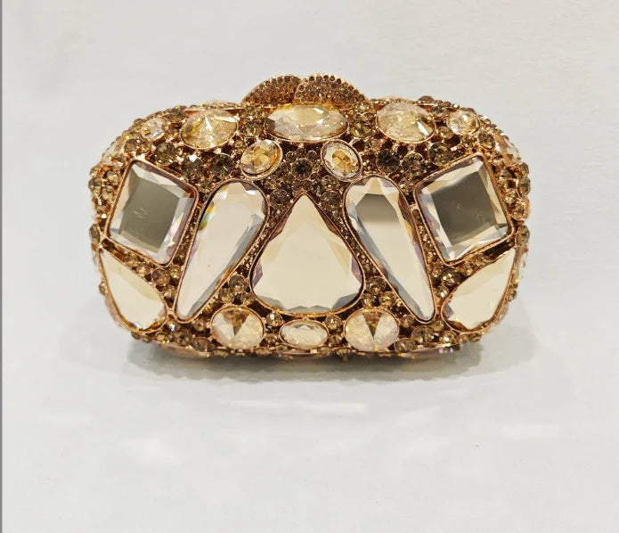 XIYUAN Big Stones Evening Purse Bags Rhinestone Wedding Gems Clutch Bag Bridal Clutches Women Diamonds