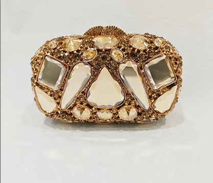 XIYUAN Big Stones Evening Purse Bags Rhinestone Wedding Gems Clutch Bag Bridal Clutches Women Diamonds