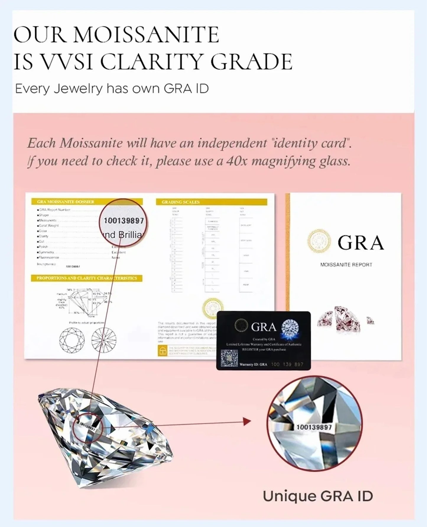 100% 18K Real Platinum PT950 Ring Women's 1 Carat Moissanite Square Package Four Claw Diamond Ring GRA Cartificate Fine Jewelry