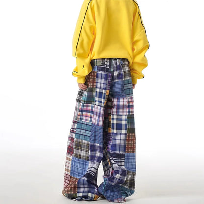 Women's Plaid Pants Harajuku Streetwear Y2k Retro Sweatpants 2000s Trashy 90s Aesthetic Vintage Trousers Fashion Casual Clothes