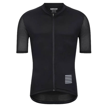 Men Cycling Jersey Short Sleeve Reflective Shirt Downhill Jersey Pro Team Mountain Bicycle