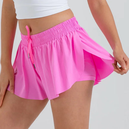 Flowy Athletic Shorts for Women Gym Yoga Workout Running Tennis Skirt Comfy Skort