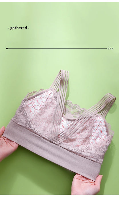 Lace Seamless Sports Bra Comfortable Breathable Beauty Back Vest Chest Tube Top