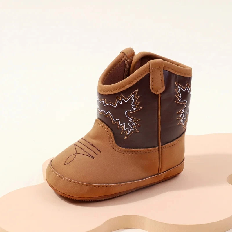 Baby Boots Made Of Soft PU and High-quality Cotton Short Boots With Rubber Soles and Anti Slip Baby