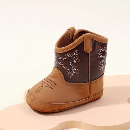 Baby Boots Made Of Soft PU and High-quality Cotton Short Boots With Rubber Soles and Anti Slip Baby