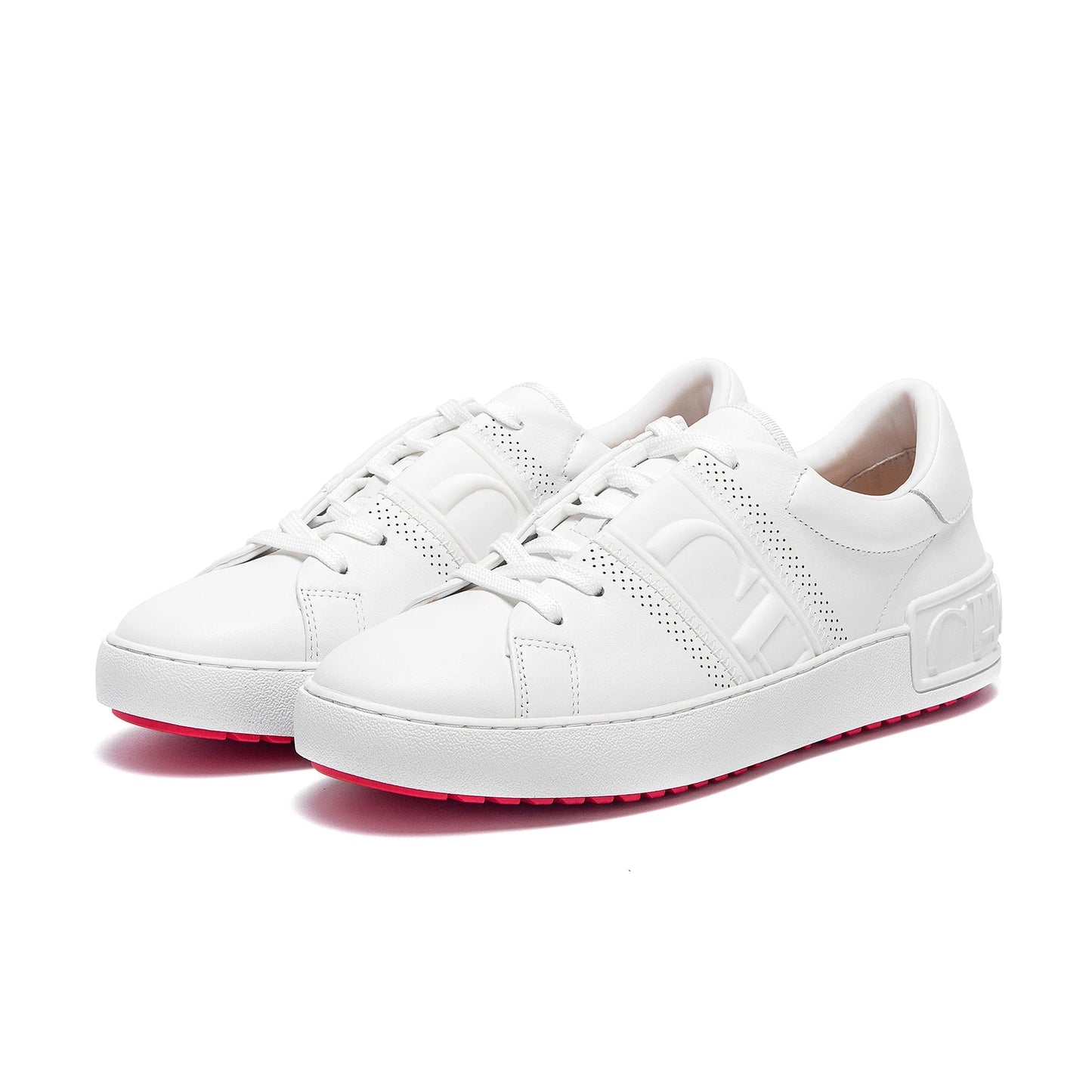Women Casual Shoes White Flat Board Balance Technology Press Insole Comfort Sneakers