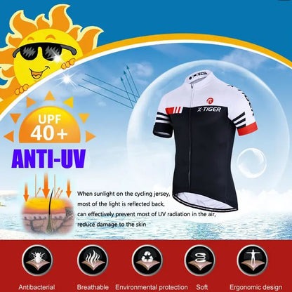 X-TIGER Summer Short Sleeve Pro Cycling Jersey Mountain Bicycle Clothing Racing Bike Jerseys