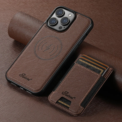 Luxury Leather Magnetic 2-in-1 Card Holder Wallet Phone Case Support Wireless Charging for iPhone 16Pro Max 15Plus 14 13 12