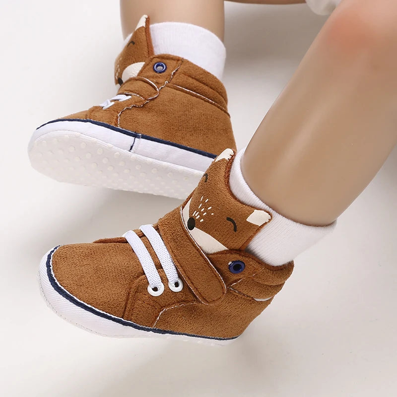 Casual And Fashionable Baby Cartoon Soft Soled Shoes 0-1 Year Old Walking Shoes