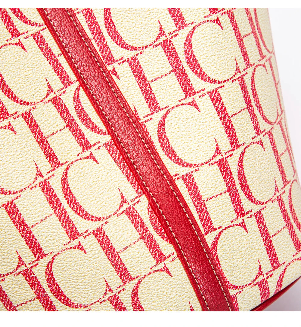 CH Large Capacity Daily Commuter Crossbody Bag Fashion Letter Print Design Ladies Temperament Shoulder Bag Versatile Premium