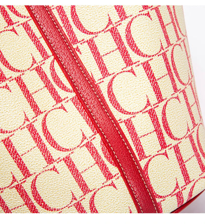 CH Large Capacity Daily Commuter Crossbody Bag Fashion Letter Print Design Ladies Temperament Shoulder Bag Versatile Premium