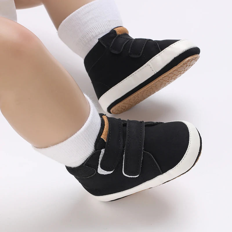 Casual Comfortable Sneakers For Baby Boys, Lightweight Non Slip Walking Shoes For Indoor Outdoor