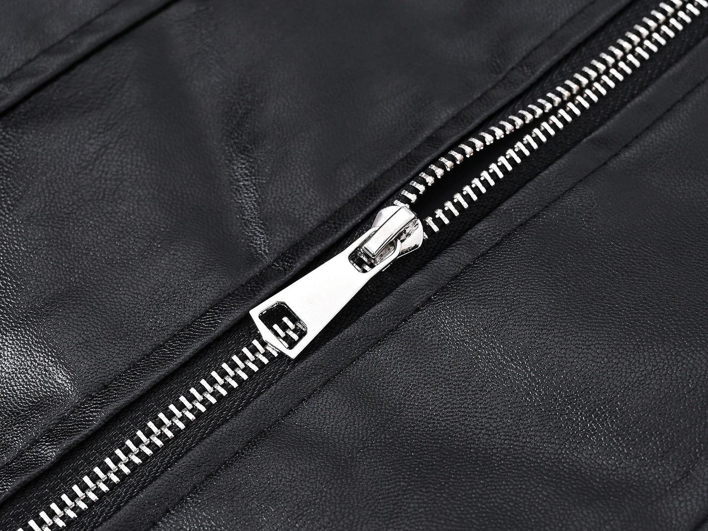 Men's Motorcycle Faux Leather Vest Sleeveless Collarless Waistcoat