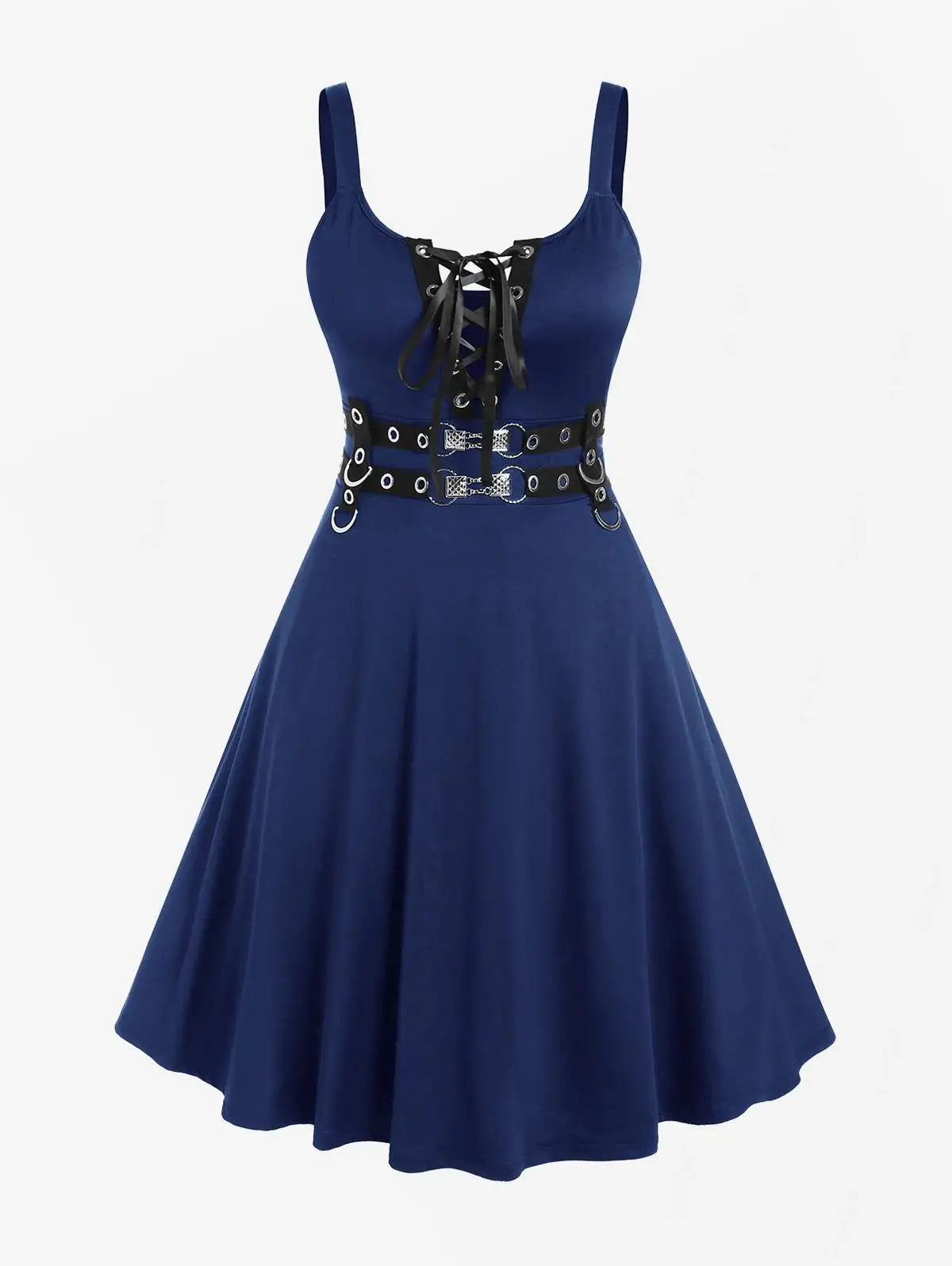 Sleeveless Wrap Gothic Vintage Swing Dress Soild Color Lace-Up Grommets High Waist Deep Green / L Deep Blue / 4XL Deep Blue / 5XL Deep Green / L-Deep Blue / 4XL-Deep Blue / 5XL-Deep Blue / XXXL-Deep Green / 5XL-Deep Green / XXXL-Deep Green / XXL-Deep Green / XL-Deep Red / 5XL-Deep Red / XXXL-Deep Red / XXL-Deep Red / XL-Deep Blue / XXL-Deep Blue / XL-Deep Blue / L-Deep Red / 4XL-Black / L-Black / XL-Black / XXL-Black / XXXL-Deep Red / L-Black / 4XL-Black / 5XL-Deep Green / 4XL-