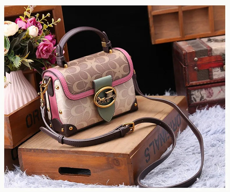 Women Bags Designer Luxury Crossbody Shoulder Purses Handbag Women Clutch Travel Tote Bag coffee black red coffee-black-red-