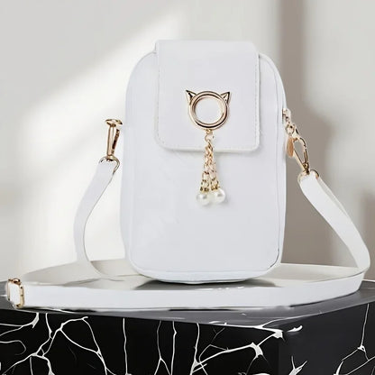 Fashion Women Mini PU Leather Crossbody Shoulder Bag Casual Mobile Phone Wallet Cute Handbag for Girls