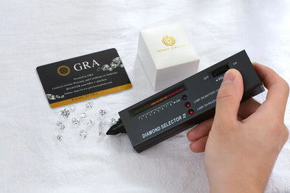 Newshe Certified 2Ct Moissanite Wedding Ring Set for Women 925 Sterling Sliver Brilliant Round Cut Luxury Engagement Rings