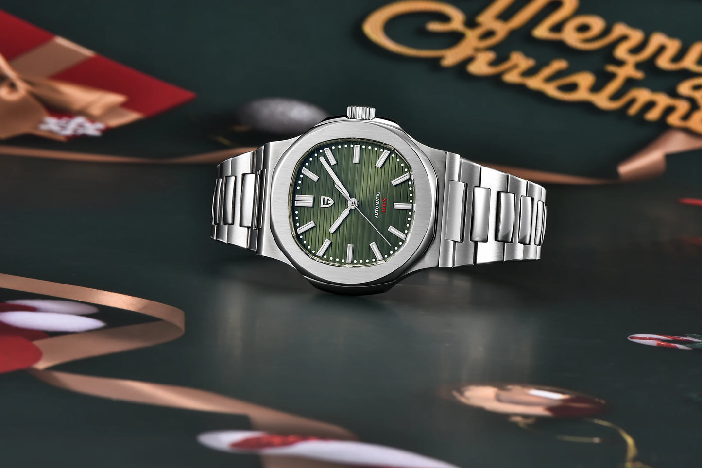 40MM Men's Watches Luxury Automatic Watch For Men Mechanical WristWatch Stainless Steel Sapphire glass