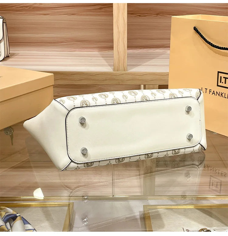 Light luxury brand designer high-end texture retro shoulder crossbody bag with l