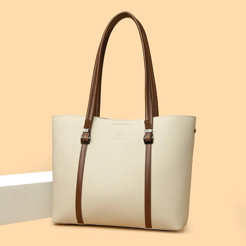 Luxury Shoulder Bags High-End Pu Leather Handbags Caual Tote