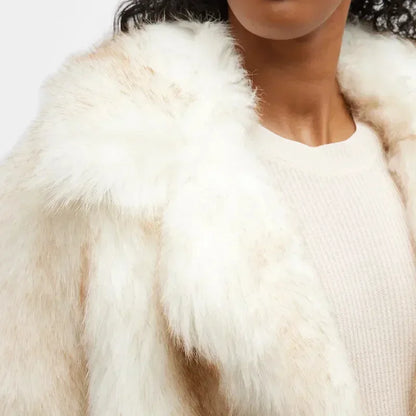 Winter Fur Coat Women Short Lazy Wind Fox Fur Jacket Cropped Fluffy