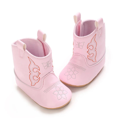 Baby Boots Made Of Soft PU and High-quality Cotton Short Boots With Rubber Soles and Anti Slip Baby