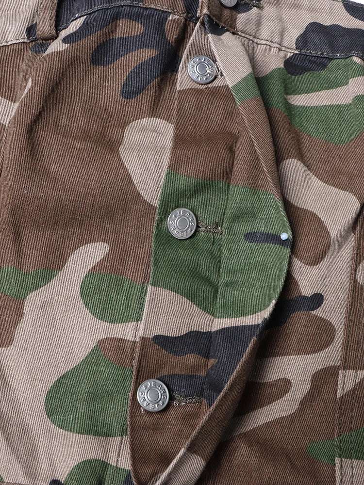 Cargo Jumpsuits Starpless Sleeveless High Waist Spliced Pockets Streetwear Camouflage / S Camouflage / XL ARMYGREEN / S Camouflage / S-Camouflage / XL-ARMYGREEN / S-ARMYGREEN / M-ARMYGREEN / L-ARMYGREEN / XL-Camouflage / M-Camouflage / L-