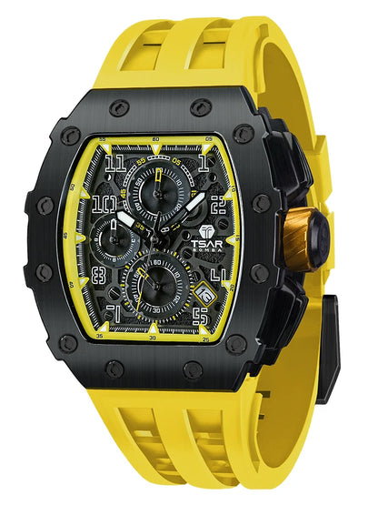 Luxury Brand Tonneau Design Waterproof Clock Stainless Steel Wristwatch Rectangle