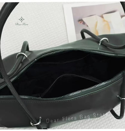 Large Capacity Boston Pillow Handbag Shoulder Bags Vintage Large Capacity Tote Bag