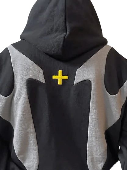 Zip Up Trendy Hoodies for Men Casual Overszie Y2K Hip Hop Streetwear Harajuku Jacket