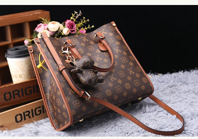 Light luxury brand women's bag fashionable and versatile single shoulder crossbody high-end handbag with large capacity