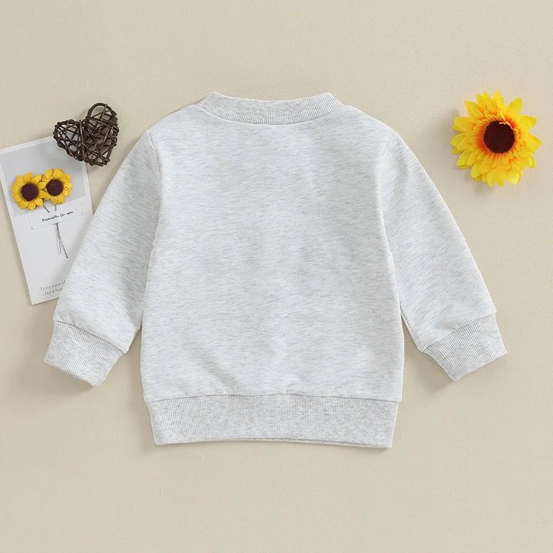 Toddler Baby Boy Long Sleeve Sweatshirt - Fashionqueene.com-2023-09-09 Lioraitiin Toddler Baby Boy Long Sleeve Sweatshirt Crewneck Pullover Sweater Tops Bro Matching Outfit Baby Clothes