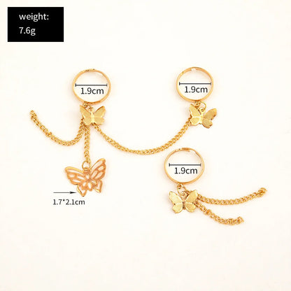 Tassel Chain Open Rings for Women Multi-layer Adjustable Finger Rings RI21Y0030 RI22Y0114 RI21Y0342 RI21Y0030-RI22Y0114-RI21Y0342-