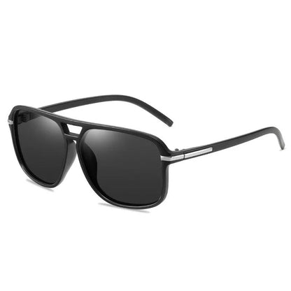 UVLAIK Rectangle Polarized Sunglasses Men Oversized Mirror Driving Sun Glasses Brand Designer Driver Sunglass UV400 Goggles - Fashionqueene.com-rectangle sunglasses