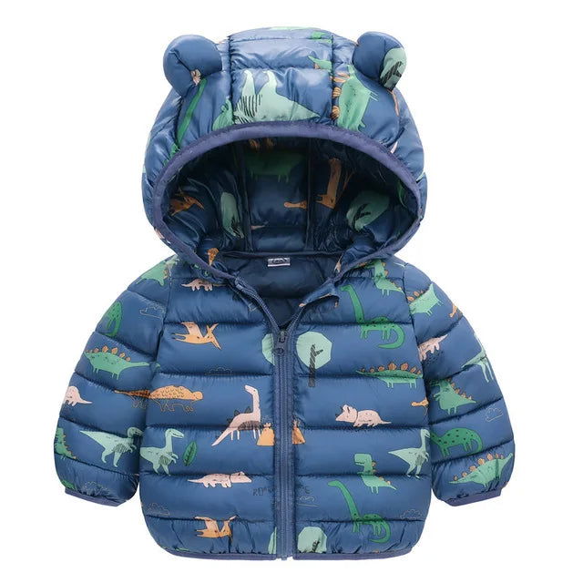 Winter Kids Thicken Jackets For Girls Coats Boys Jackets Plus Cashmere Jackets Toddler Hooded Outerwear Infant Children Clothes - Fashionqueene.com-toddler coat