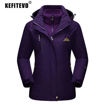 Winter Ski Jackets Fleece Warm Thermal Snow Waterproof Jacket - Fashionqueene.com-ladies ski jacket