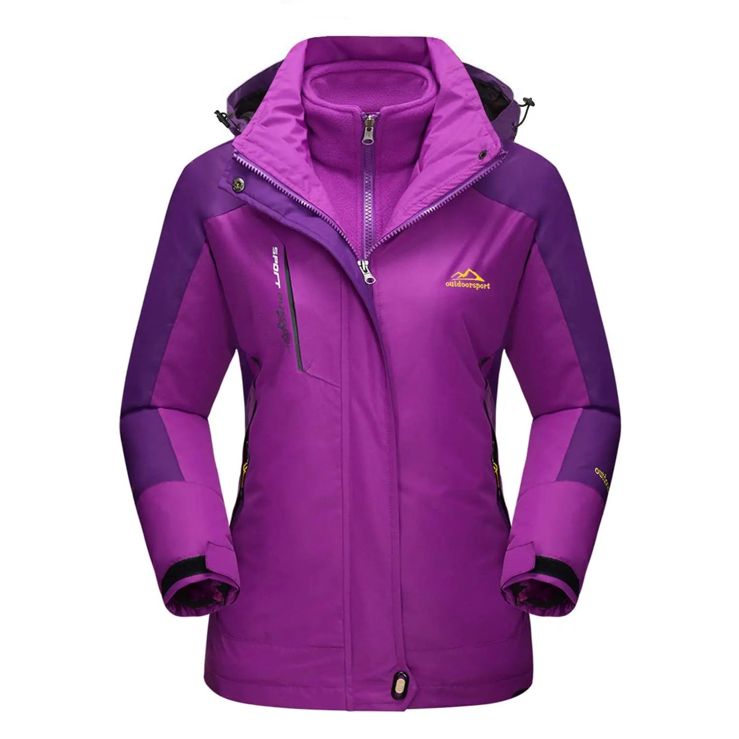 Winter Ski Jackets Fleece Warm Thermal Snow Waterproof Jacket - Fashionqueene.com-ladies ski jacket