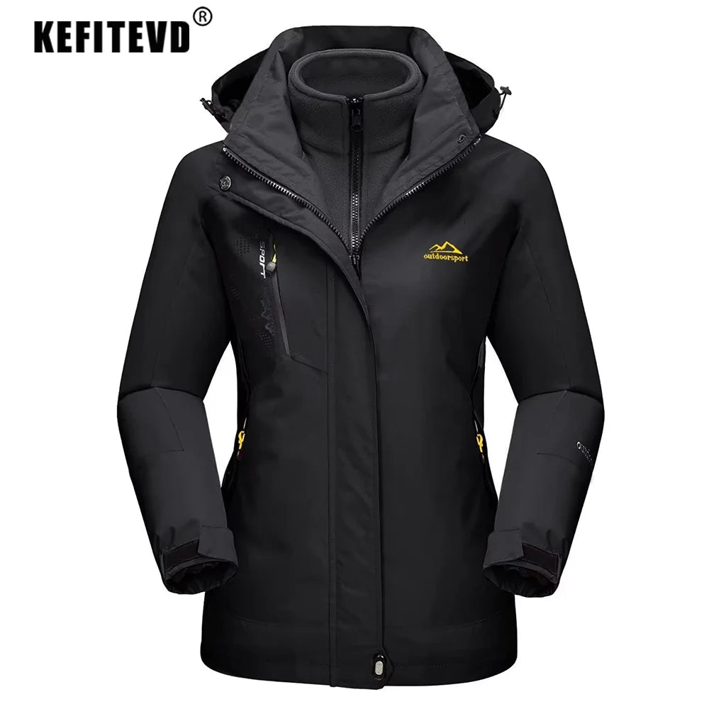 Winter Ski Jackets Fleece Warm Thermal Snow Waterproof Jacket - Fashionqueene.com-ladies ski jacket