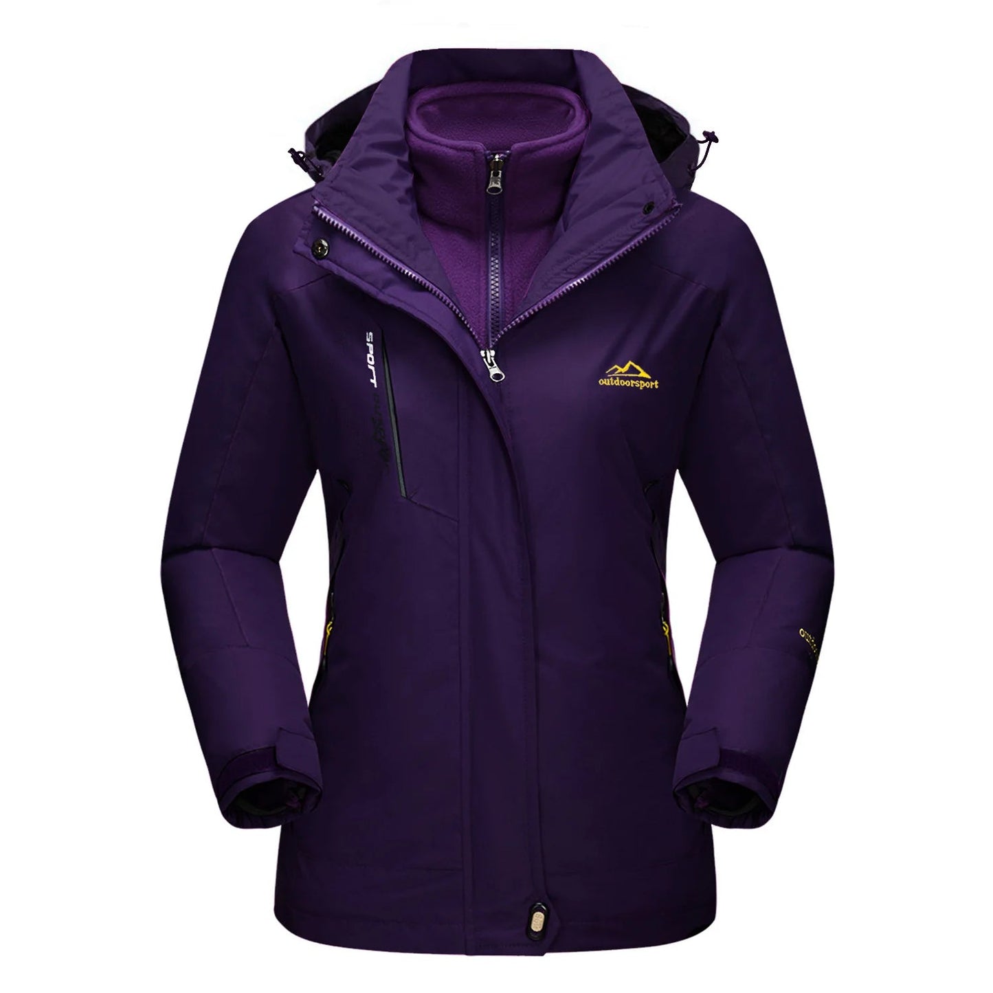 Winter Ski Jackets Fleece Warm Thermal Snow Waterproof Jacket - Fashionqueene.com-ladies ski jacket